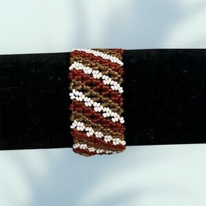 Autumn Weave Beaded Bracelet